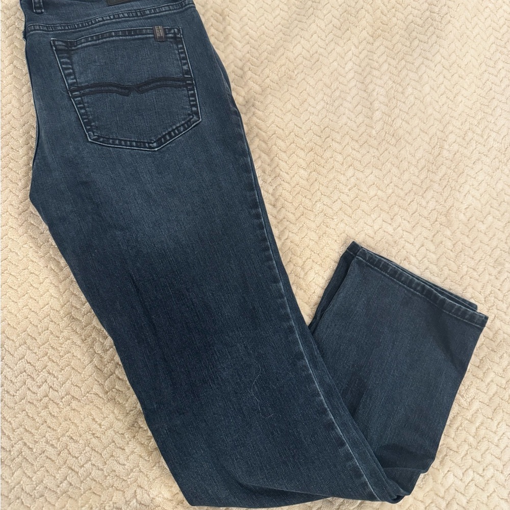 Buffalo David Bitton Charcoal Straight-Leg Jeans